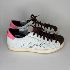 p448 sneakers women Casual Shoes Lace Up Size 37 US 6 Made In Italy